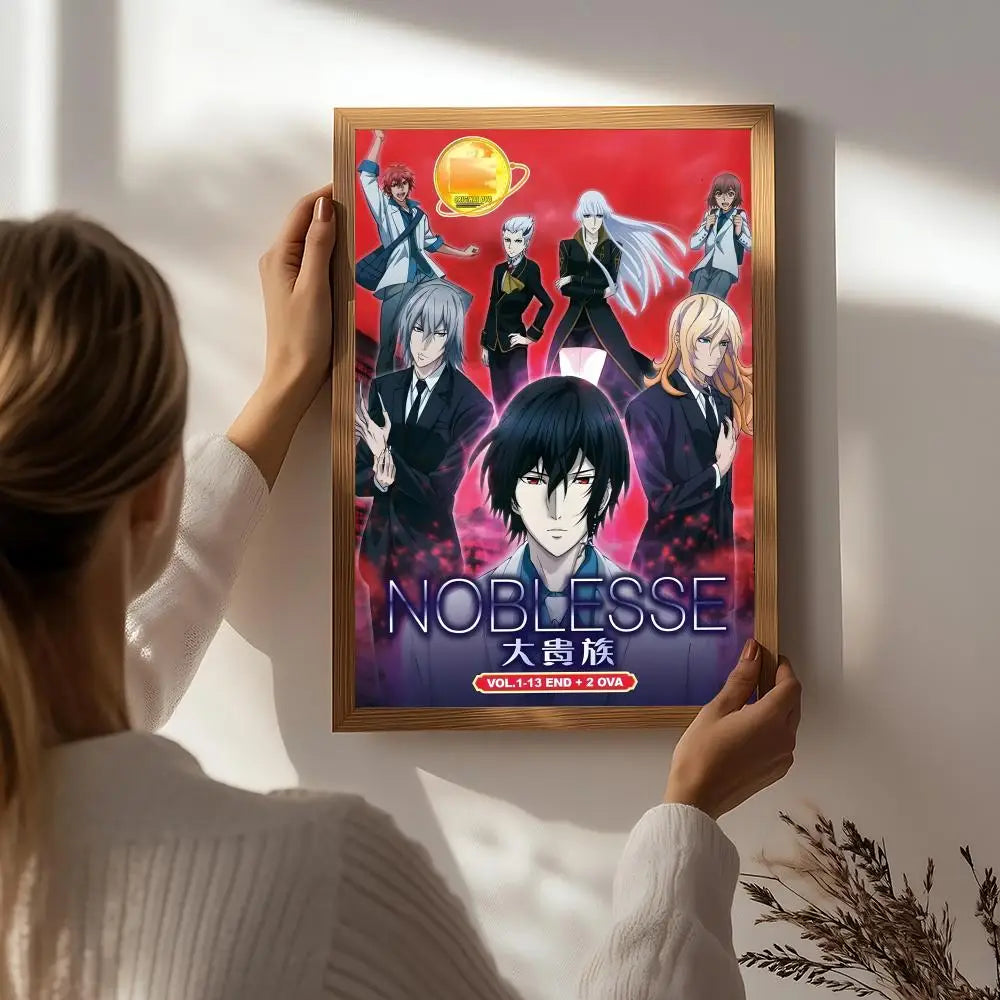 Anime N-Noblesse Poster HD Self Adhesive Waterproof Wall Art Ideal for Home Office Dorm Bedroom Great Gift Peaceful Pleasures Health and Wellness White4 15X20cmNoframe