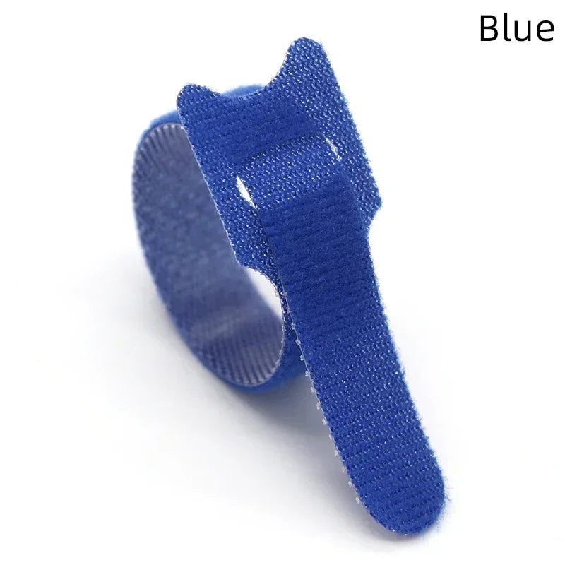 Fasten Cable Clearance Attache Plastic Flanges Nylon Strap Color Markers Protector Selected Wire Organizer and Cables Releasable Peaceful Pleasures Health and Wellness Blue 150mm x 30Pcs