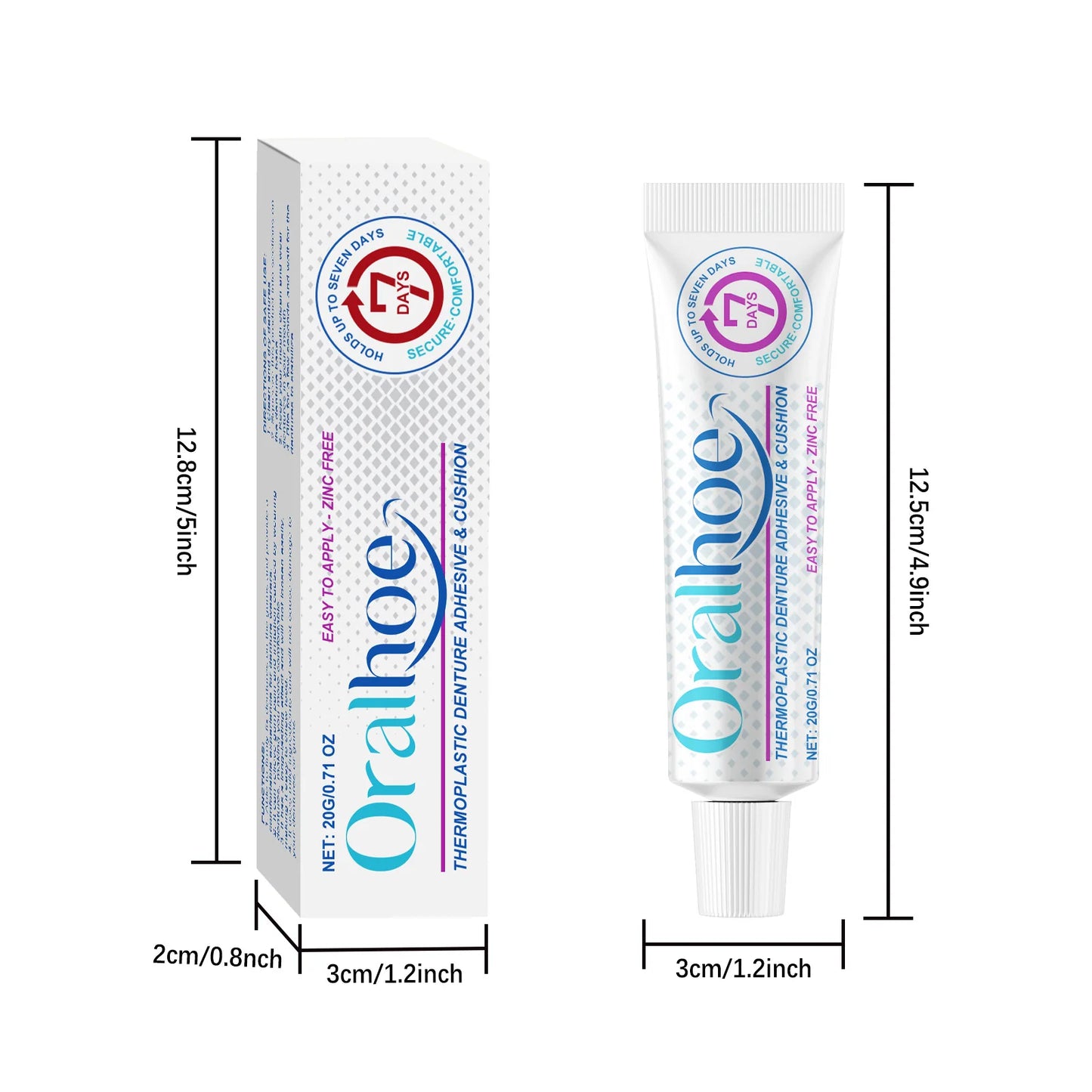 Oralhoe Denture Adhesive – Strong Hold, Comfort & Gum Pain Relief