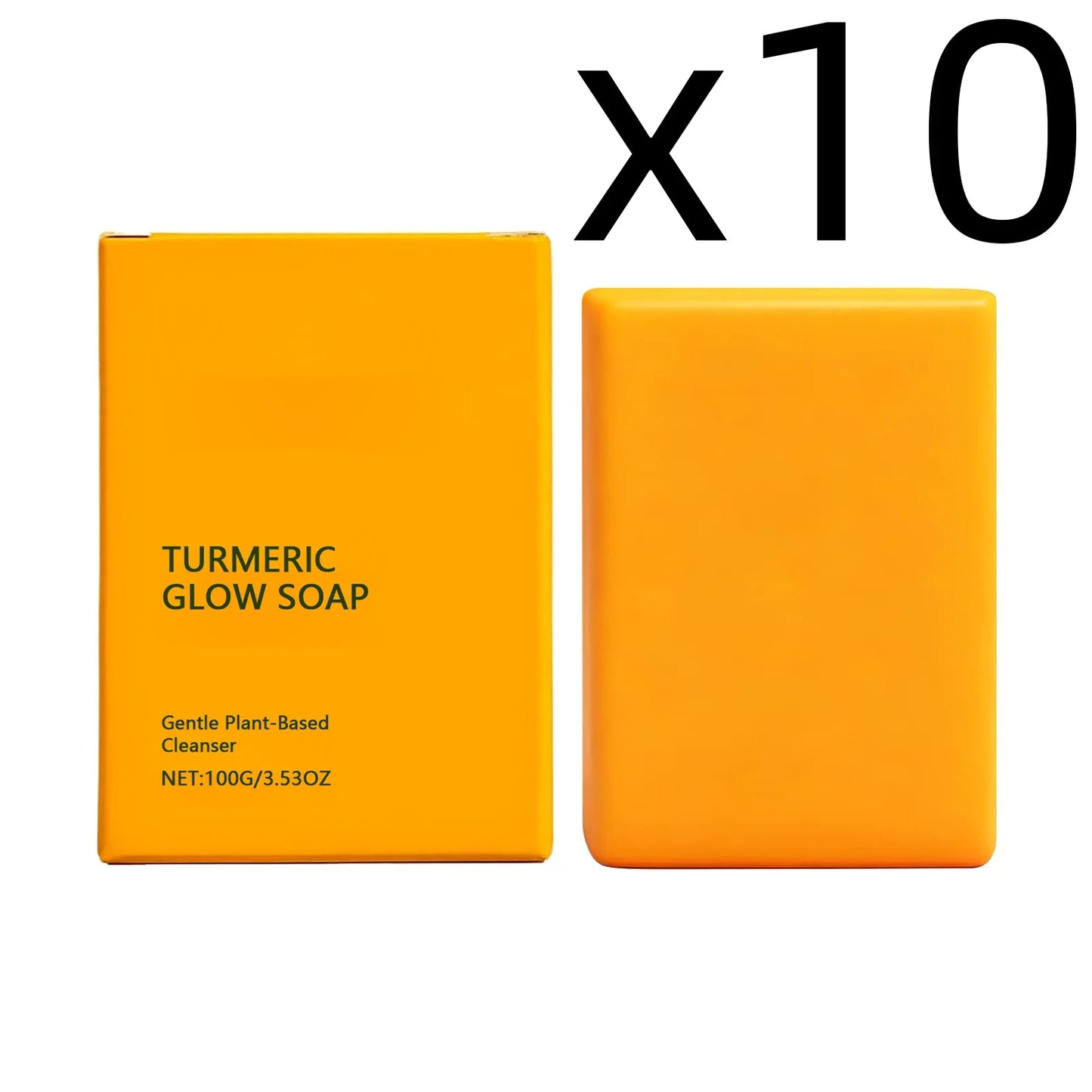 Turmeric Body Clean Soap Deep Clean Soothing Skin Gentle Nourishing Improve Roughness Caring Skin Barrier Daily Body Wash Soaps Peaceful Pleasures Health and Wellness 100g Boxed X 10PCS