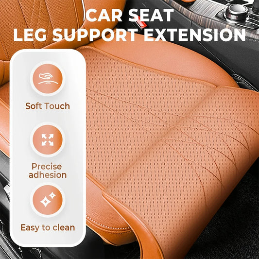 Napa Leather Car Seat Extender Cushion – Leg Support Car Seat Cushion Oasis Select
