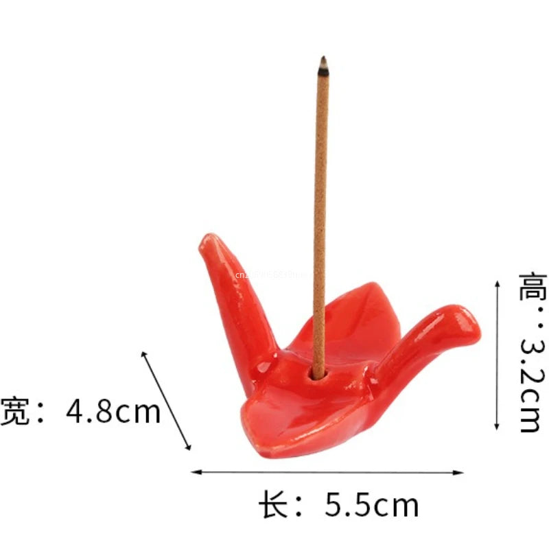 Paper Crane Ceramic Incense Stick Holder & Burner | Home Decor