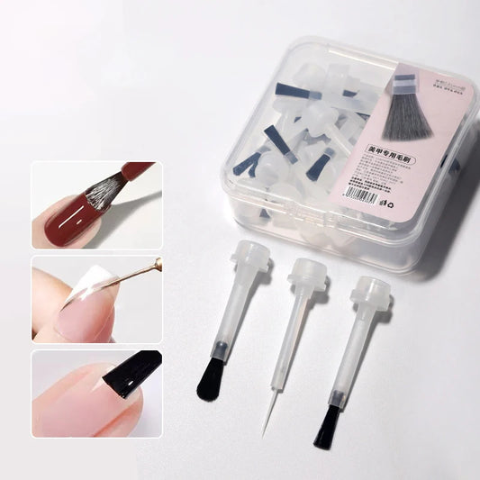 Nail Polish Replacement Brushes Gel Polish Replacement Brushes For Professional Salon Or Home Use Manicure Applicators Tools Peaceful Pleasures Health and Wellness