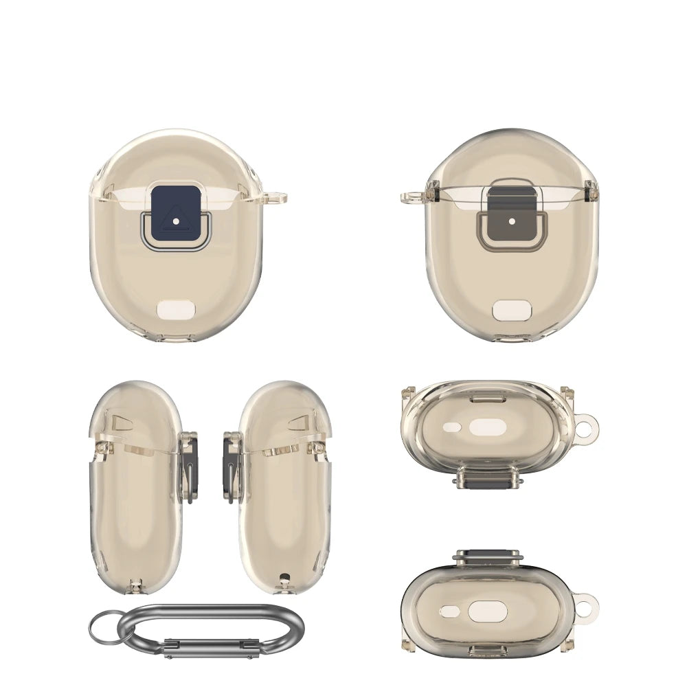 Hard Shell Case TPU Protective Cover For Google Pixel Buds Pro 2 Anti-Scratch Dust-Proof And Shockproof Protective Sleeve Peaceful Pleasures Health and Wellness Transparent Gray