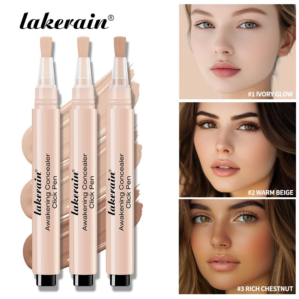 Waterproof Concealer Click Pen – Full Coverage, 3 Shades