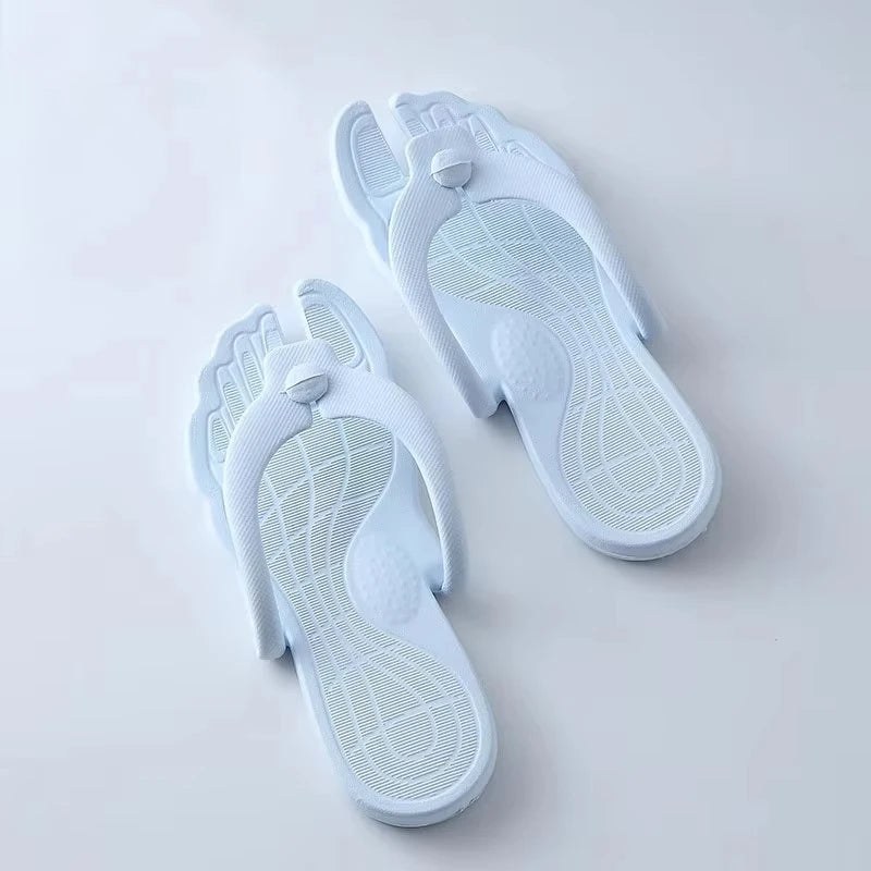 JPNTKY Foldable Flip Flops | Non-Slip Beach & Indoor Slides