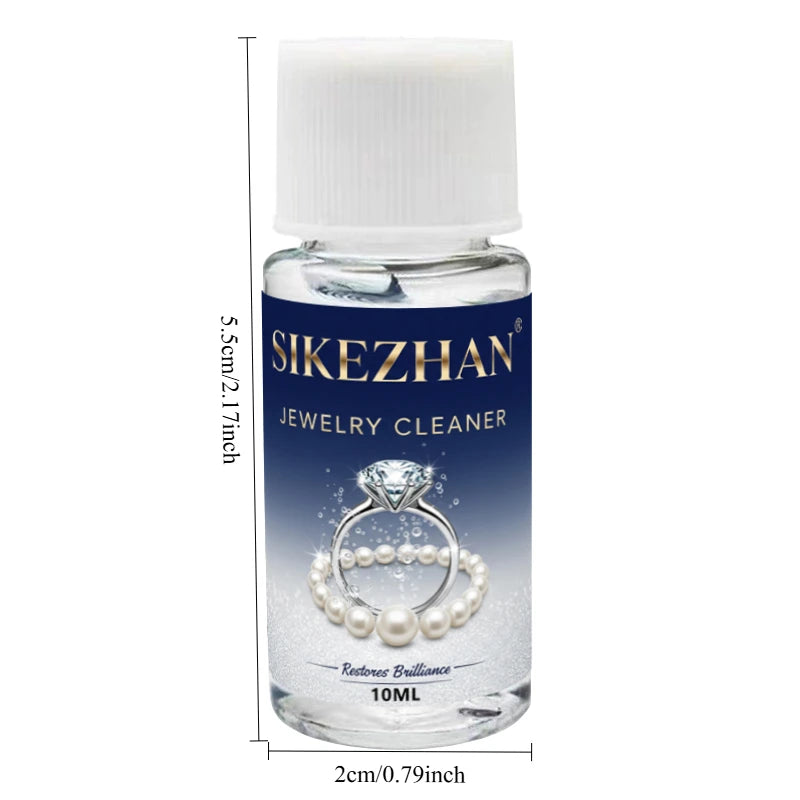 Professional Jewelry Cleaner Solution Tarnish Remover. Liquid Polish for Gold Silver Diamond. Restore Sparkle to Rings Chains Peaceful Pleasures Health and Wellness