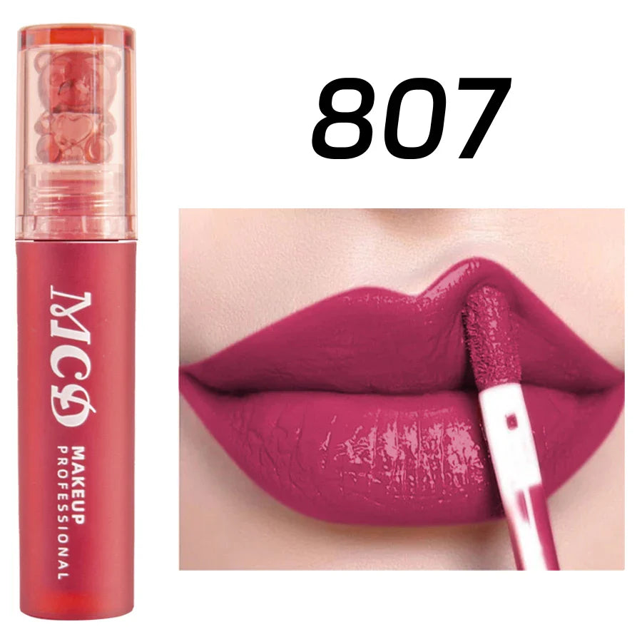 MCD 12-Color Lip Gloss Set – Matte Velvet Liquid Lipstick