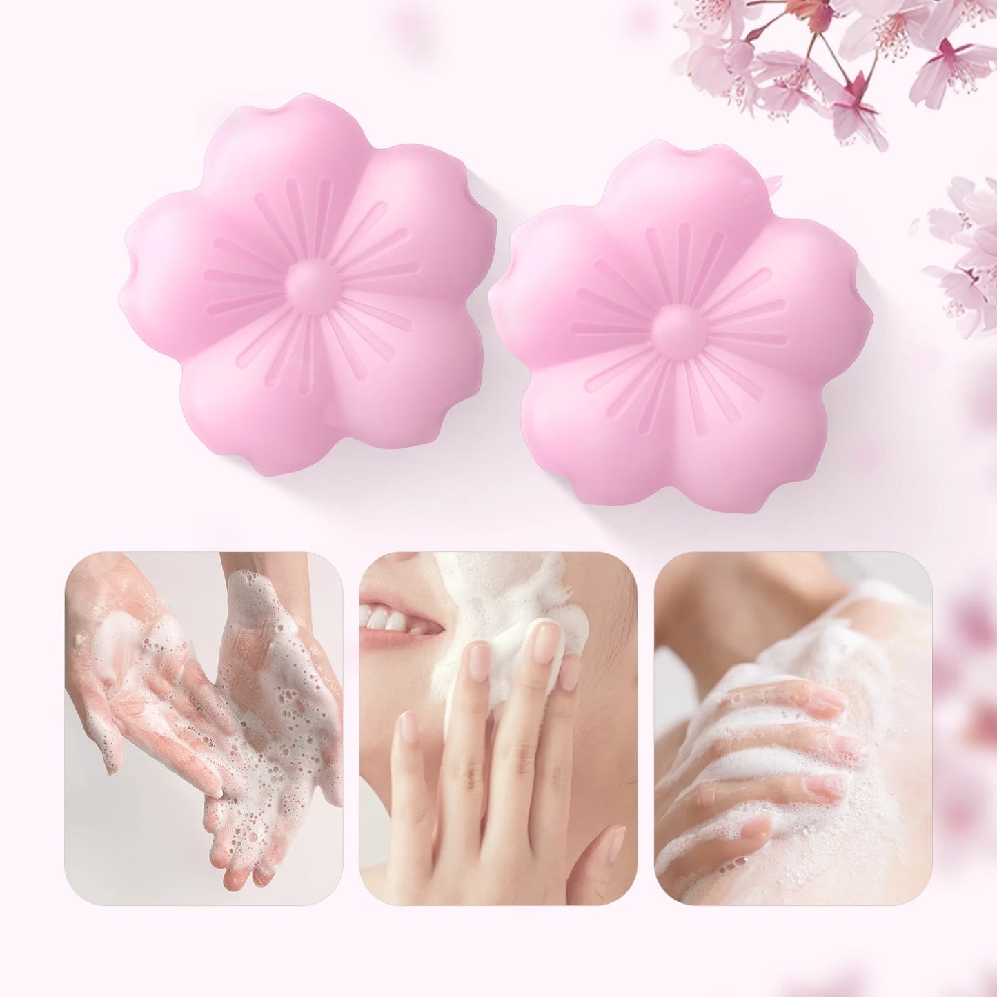 LAIKOU Sakura Facial Soap – Moisturizing Foam Face & Body Wash