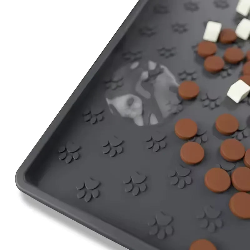 Silicone Pet Feeding Mat – Waterproof Non-Slip for Cats & Dogs