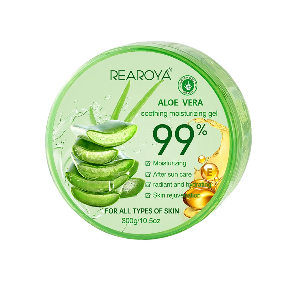 99% Aloe Vera Moisturizing Gel Creams Refreshing Non Sticky Facial Facial Wash Free Deep Nourishing Maintain Skin Face Care Peaceful Pleasures Health and Wellness 300g
