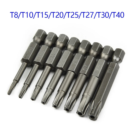 5 Point Torx Drive Bit 1 4 Hex Shank Electric Screwdriver T8-T40 Peaceful Pleasures Health and Wellness Default Title