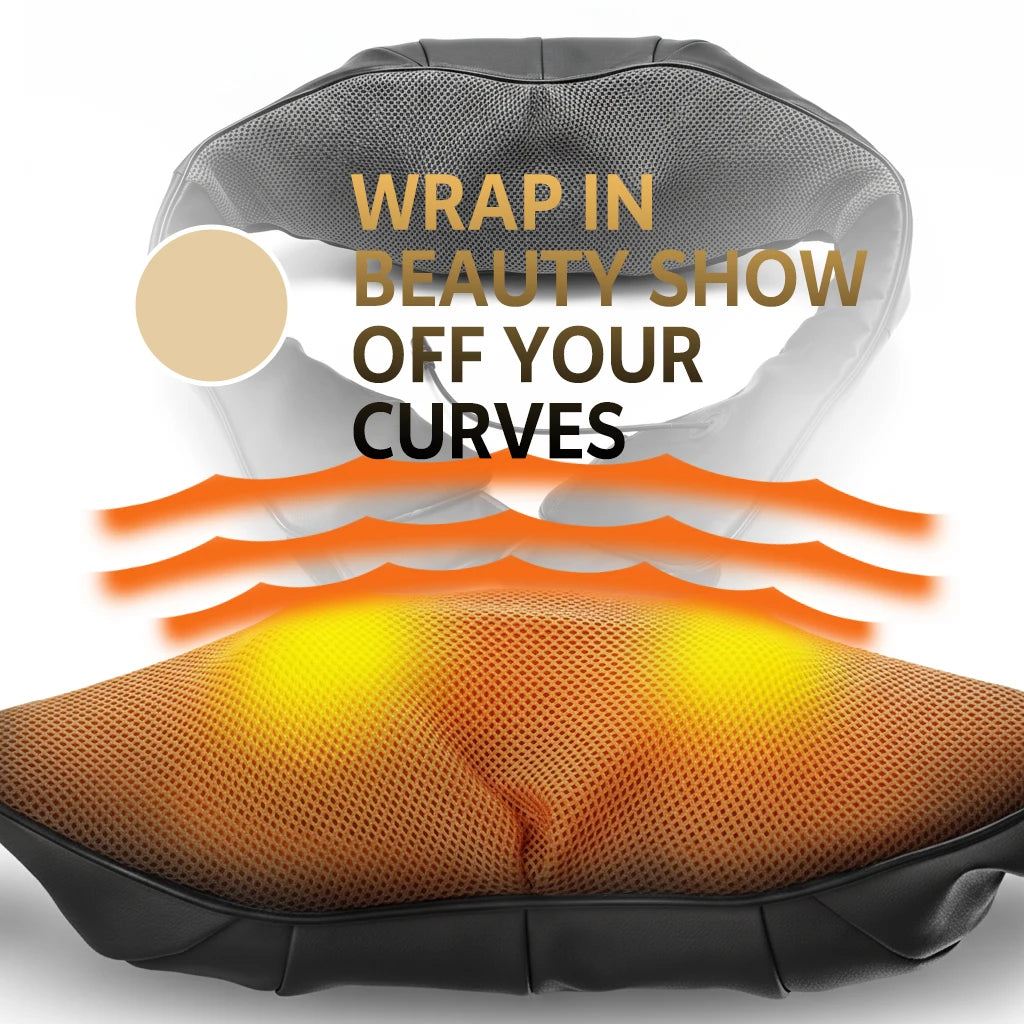 1 Warm Compress Massage Neck and Shoulder Massager, Designed for Kneading Massage of the Neck, Back, Shoulders, Waist, Legs, and Feet, Is an Ideal Gift for Men, Women, Moms, and Dads Peaceful Pleasures Health and Wellness