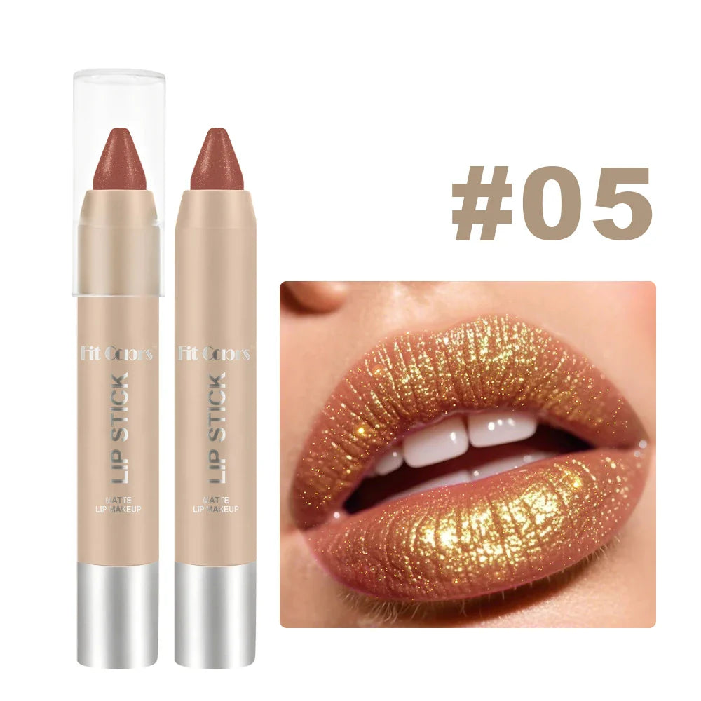 Fit Colors Metallic Pearl Lipstick – Waterproof & Volumizing