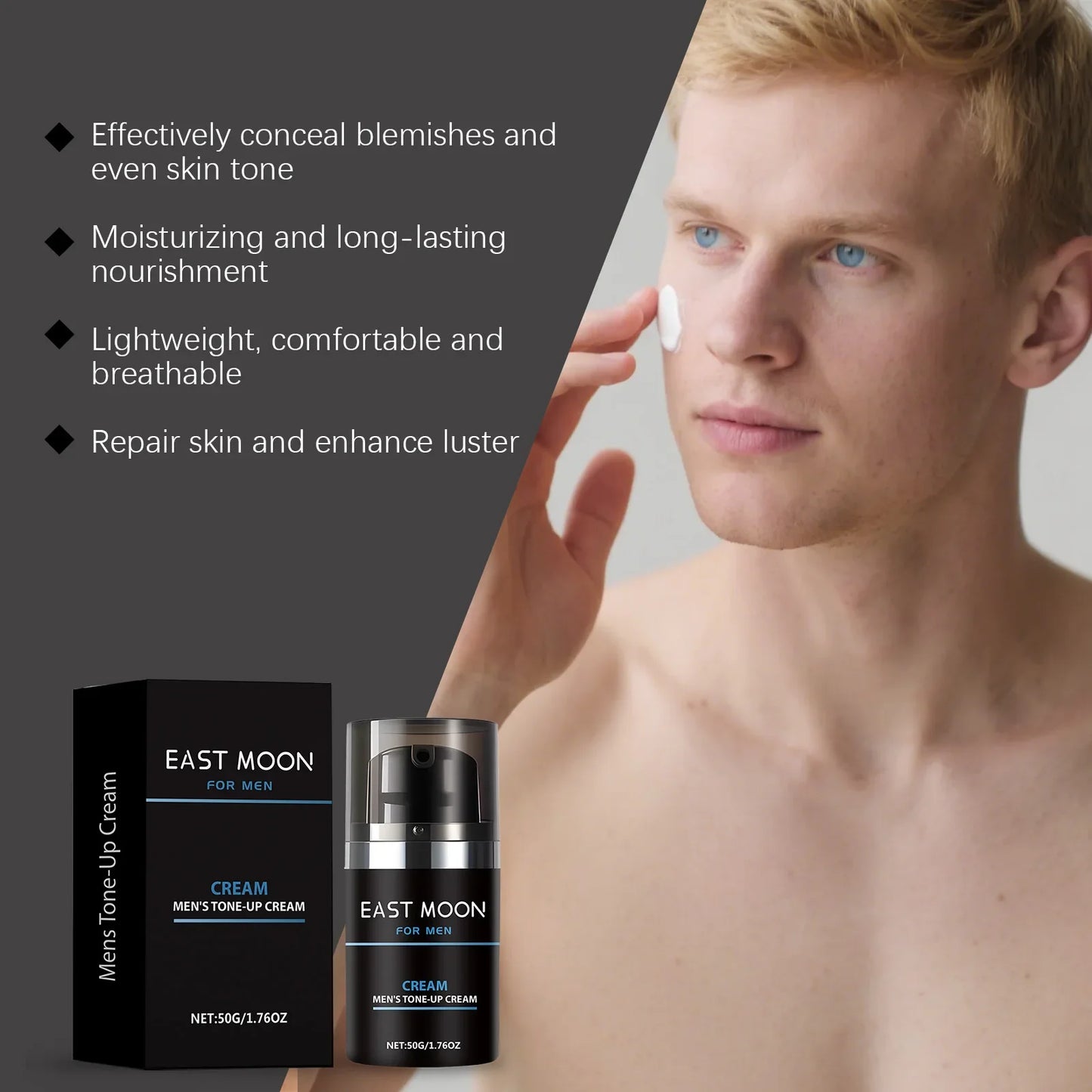 East Moon Men's BB Cream – Brightening Full Coverage 50g