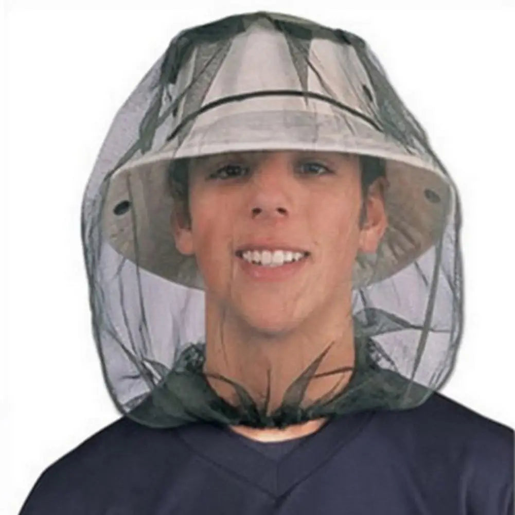 Breathable Mesh Anti Mosquito Fishing Cap Anti Gnat Hat Bug Head Net Cover Insect Mesh Outdoor Traveling Fishing Camping Peaceful Pleasures Health and Wellness