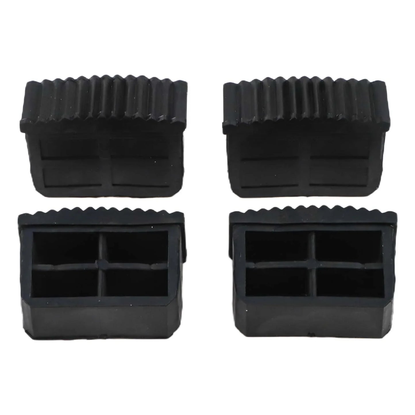 4-Pack Non-Slip Rubber Ladder Feet Pads & Floor Protectors