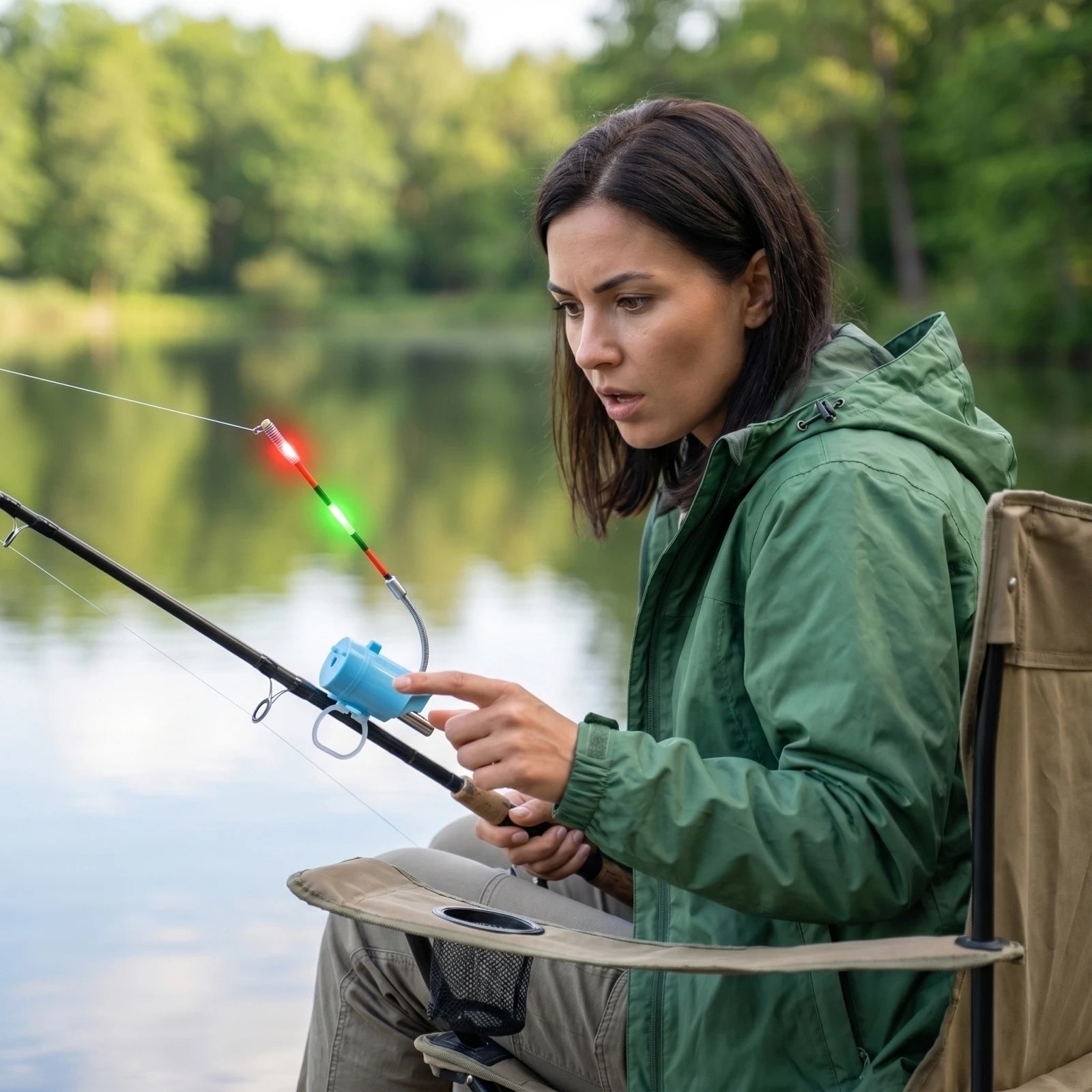 NEW! High Sensitivity Fishing Float Alert For Rods, Electronic LED Fishing Sound Alarm, Night Fishing Rod, For Rod Tip Detection Peaceful Pleasures Health and Wellness