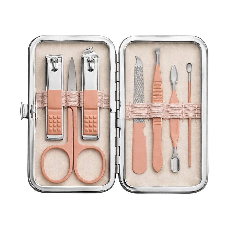 7-Piece Nail Clipper Set with Travel Case | Stainless Steel