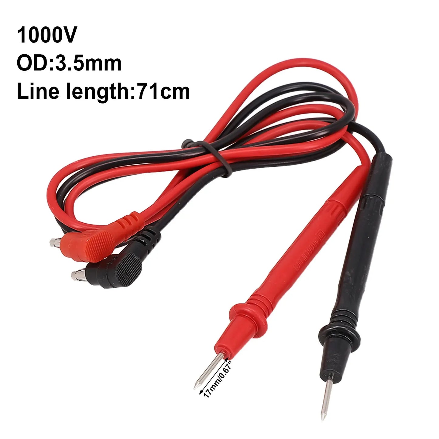 1 Pair 1000v 10A Multimeter Tests Tester Cable Tool Needles Point