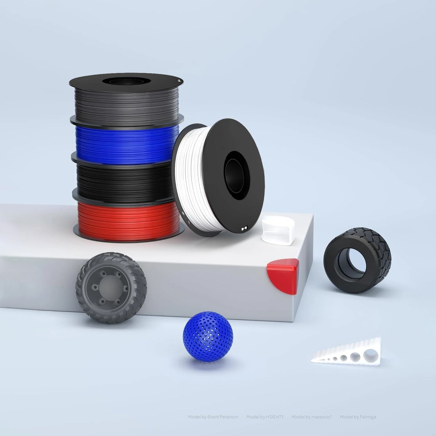TPU Filament 1.75mm 95A Transparent | ±0.03mm | 250g–1KG
