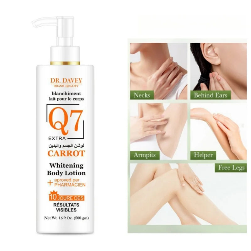 Carrot Body Lotion500ml Large Capacity Body Lotion Full Body Moisturizing Hydrating Seasonal Unisex Fragrant Body Lotion Peaceful Pleasures Health and Wellness