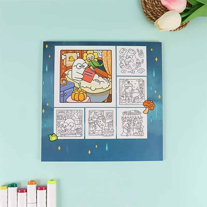 LITTLE SPOOKY Coloring Book Featuring Adorable Creepy Creatures