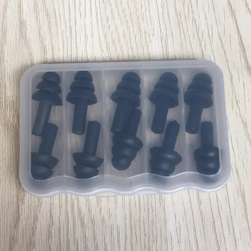 5Pairs Soft Silicone Earplugs for Swimming Anti-Noise Waterproof Diving Ear Clips Protection for Adult & Child Swimmers Peaceful Pleasures Health and Wellness