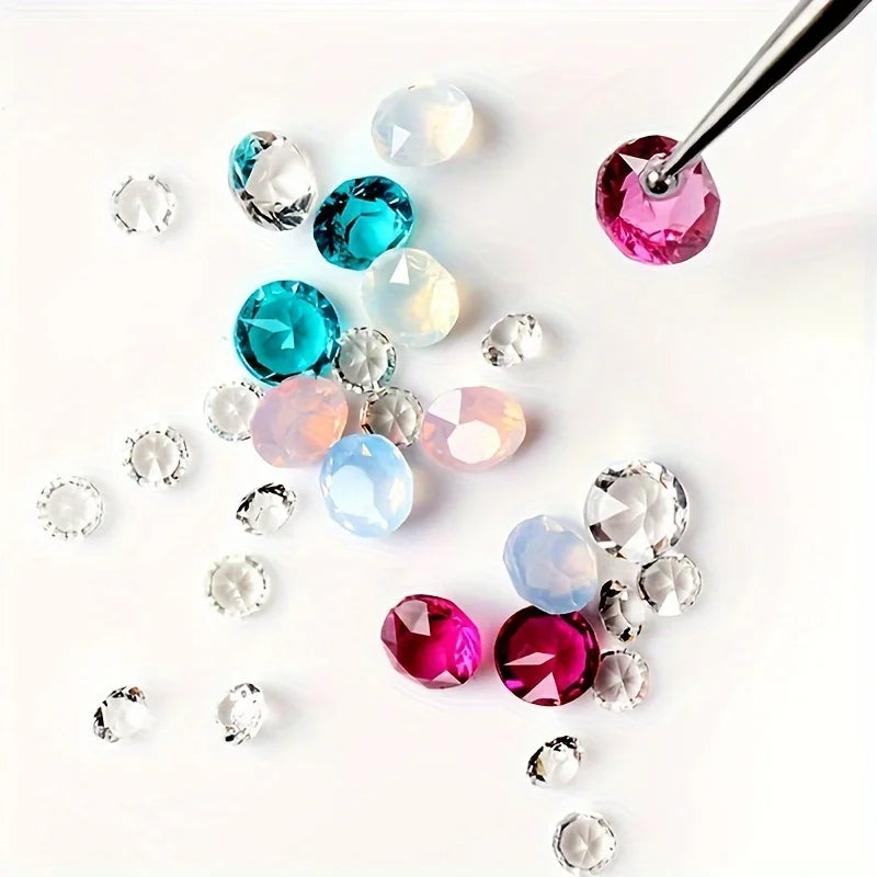Stainless Steel Nail Pen Point Rhinestone Pen-Dual End Stainless Steel Design,Different Sizes Nail Point Rhinestone Painting Flo Peaceful Pleasures Health and Wellness