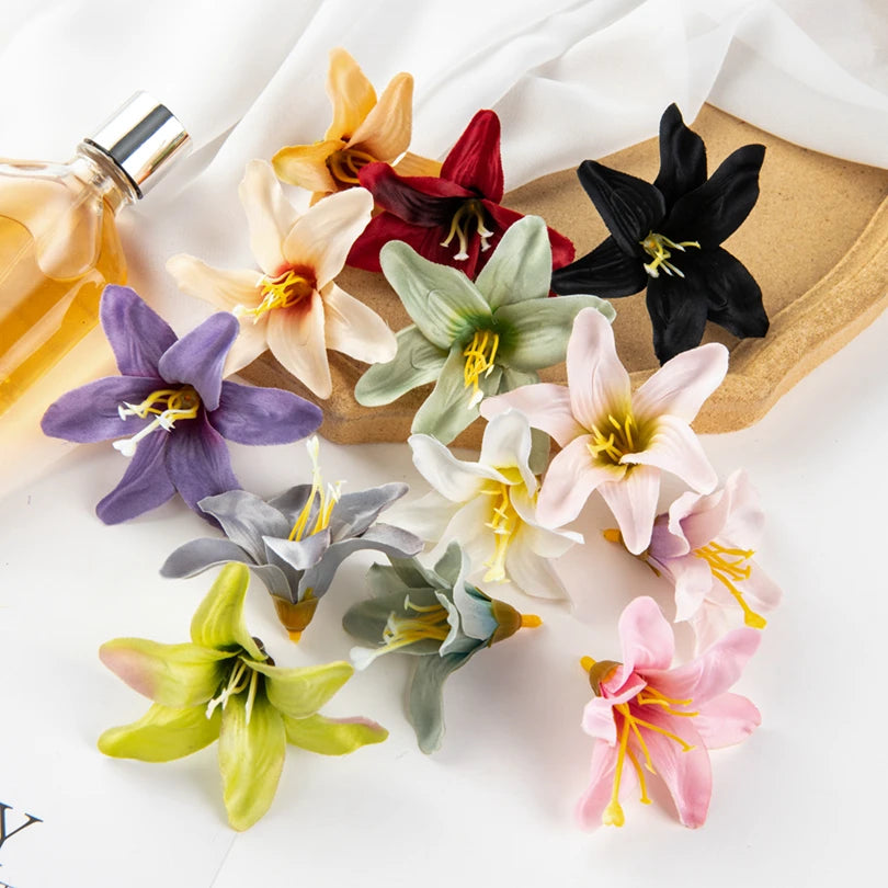 Artificial Silk Lily Flowers 10/20 Pcs – Wedding & Home Decor