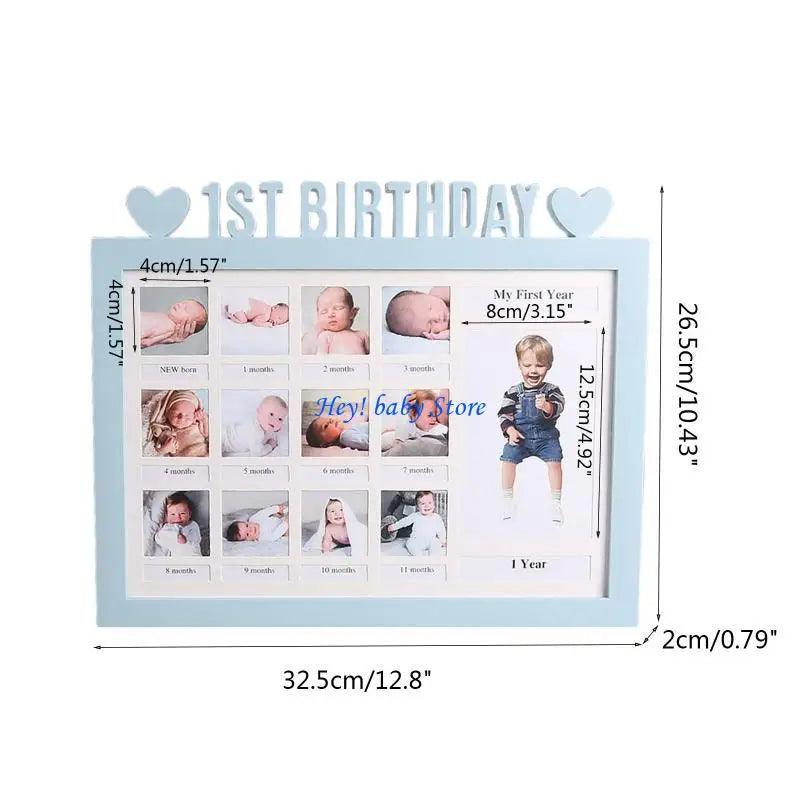 Baby First Year Photo Frame DIY 0–12 Month Milestone Gift