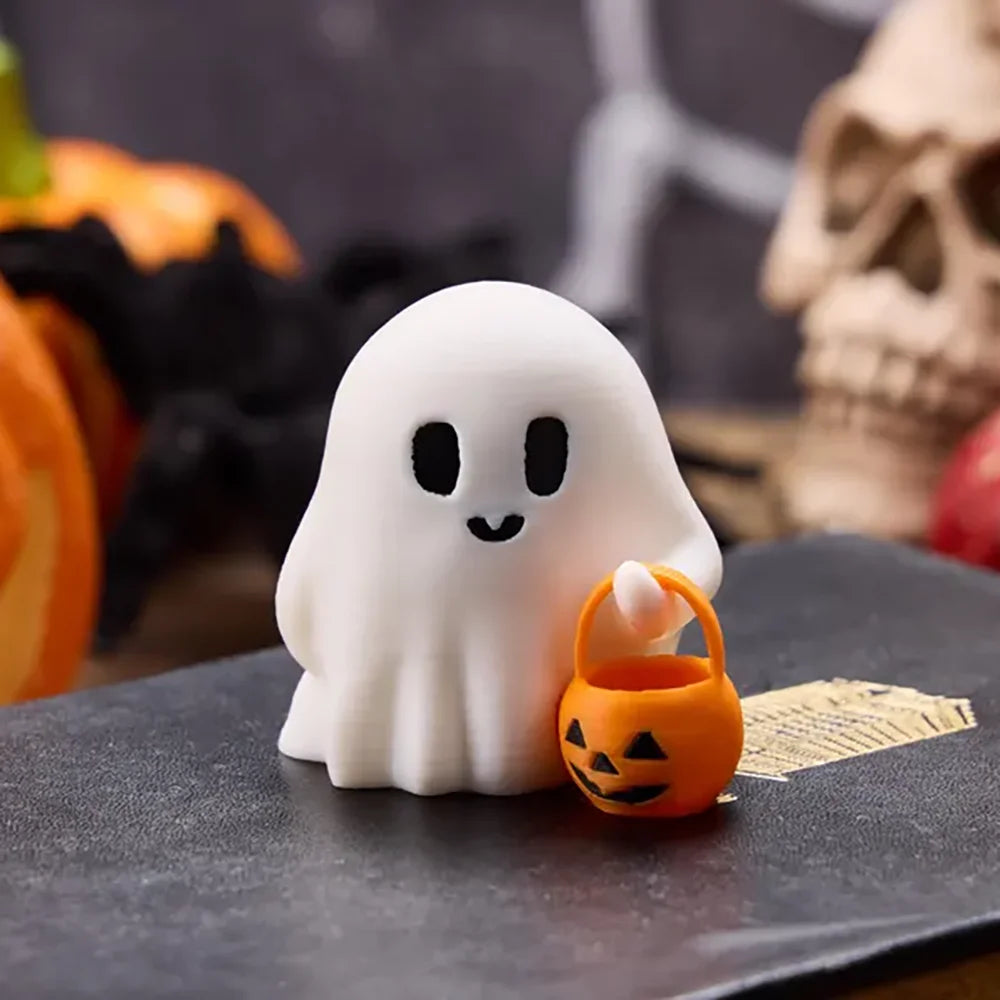 3-Piece Halloween Ghost Pumpkin Resin Desk Decor Set | Gift