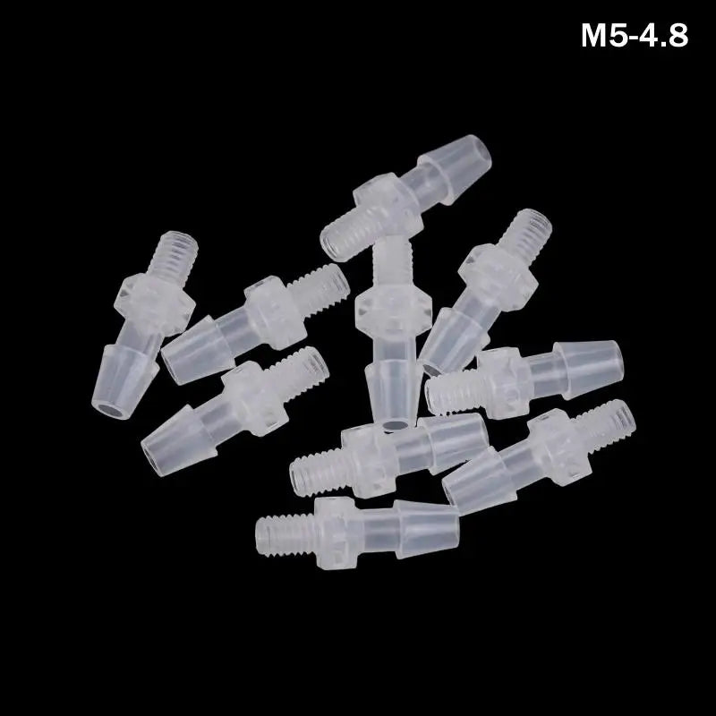 PP Plastic Hose Joint Adapter Air Valve Connector 10 Pack