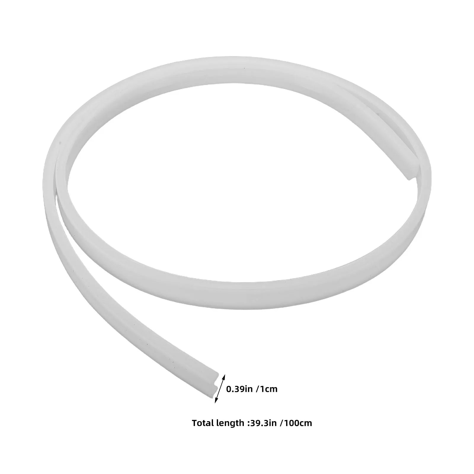Flexible LED Strip Light Channel 10Mm PVC Curved Diffuser Cover Indoor Decorative Tape Lighting Track LED String Light Cover Peaceful Pleasures Health and Wellness