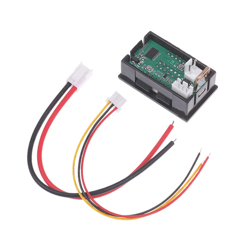 Mini DC Voltmeter Ammeter 0-100V 10A Dual LED Display Panel Meter