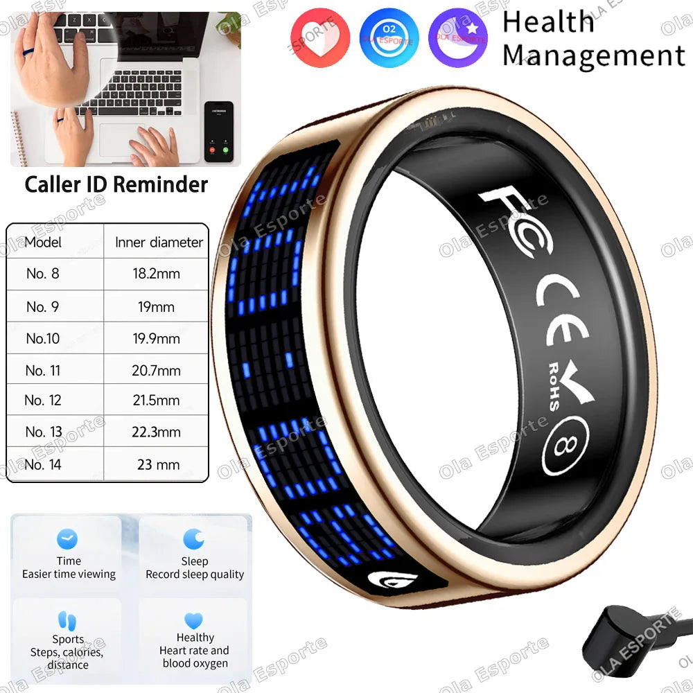 Ola Esporte Smart Ring 2026 | Heart Rate, Sleep & SpO₂ Tracker