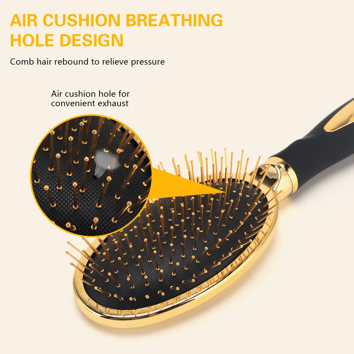 Massage Scalp Air Cushion Comb Salon Anti-static Tangled Hair Brush Barbershop Household Hairdressing Styling Tools Accessories Peaceful Pleasures Health and Wellness