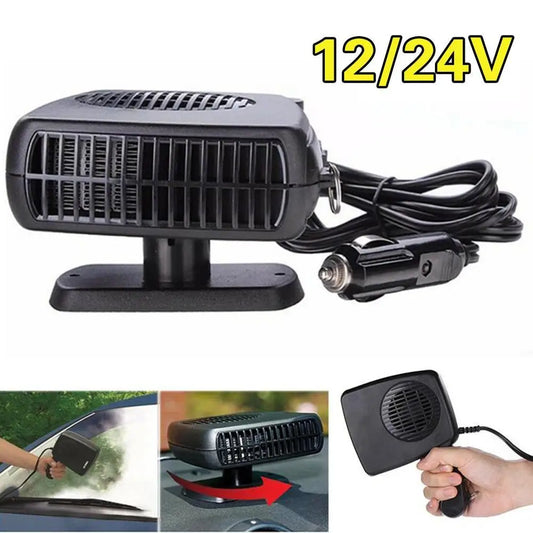 Portable 360° Car Heater Defroster Fan 12V/24V | Windshield Defogger Car Heater Fan Peaceful Pleasures Health and Wellness