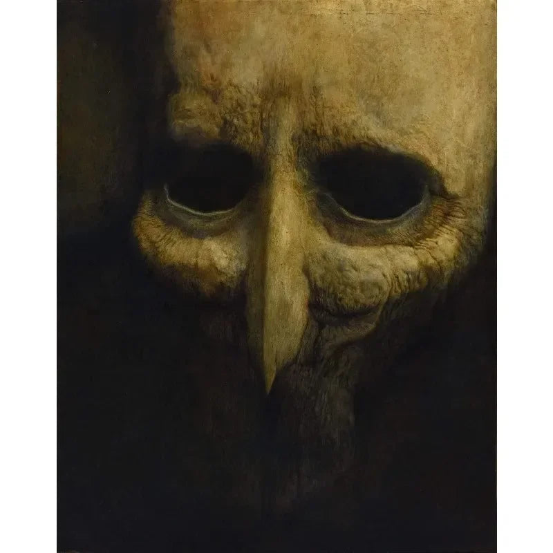 Zdzisław Beksiński Artwork Polish Surreal Dark Poster Prints Canvas Painting Gothic Wall Art for Living Room Home Decor Mural Peaceful Pleasures Health and Wellness