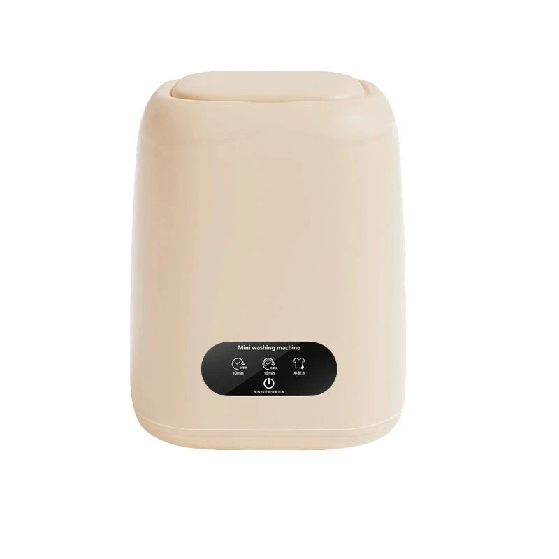 Small Washing Machine for Underwear Children's Clothes mini Washer fully automatic Portable Washing Machine with Spin Dryer 220V Peaceful Pleasures Health and Wellness Khaki US