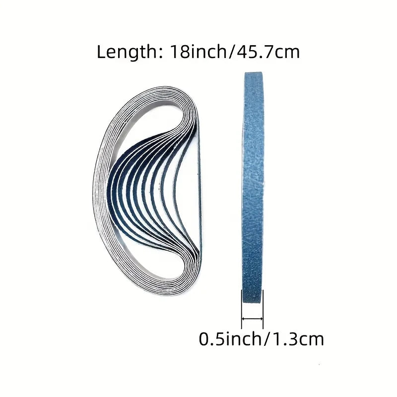 10 20Pieces 10x330mm Sanding Belts Fused Alumina Zirconia 3 8 x13