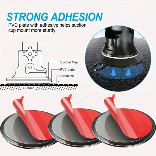 Universal Self-Adhesive Suction Cup Base for Car Dashboard Mounts Car Mount Adhesive Pad Oasis Select