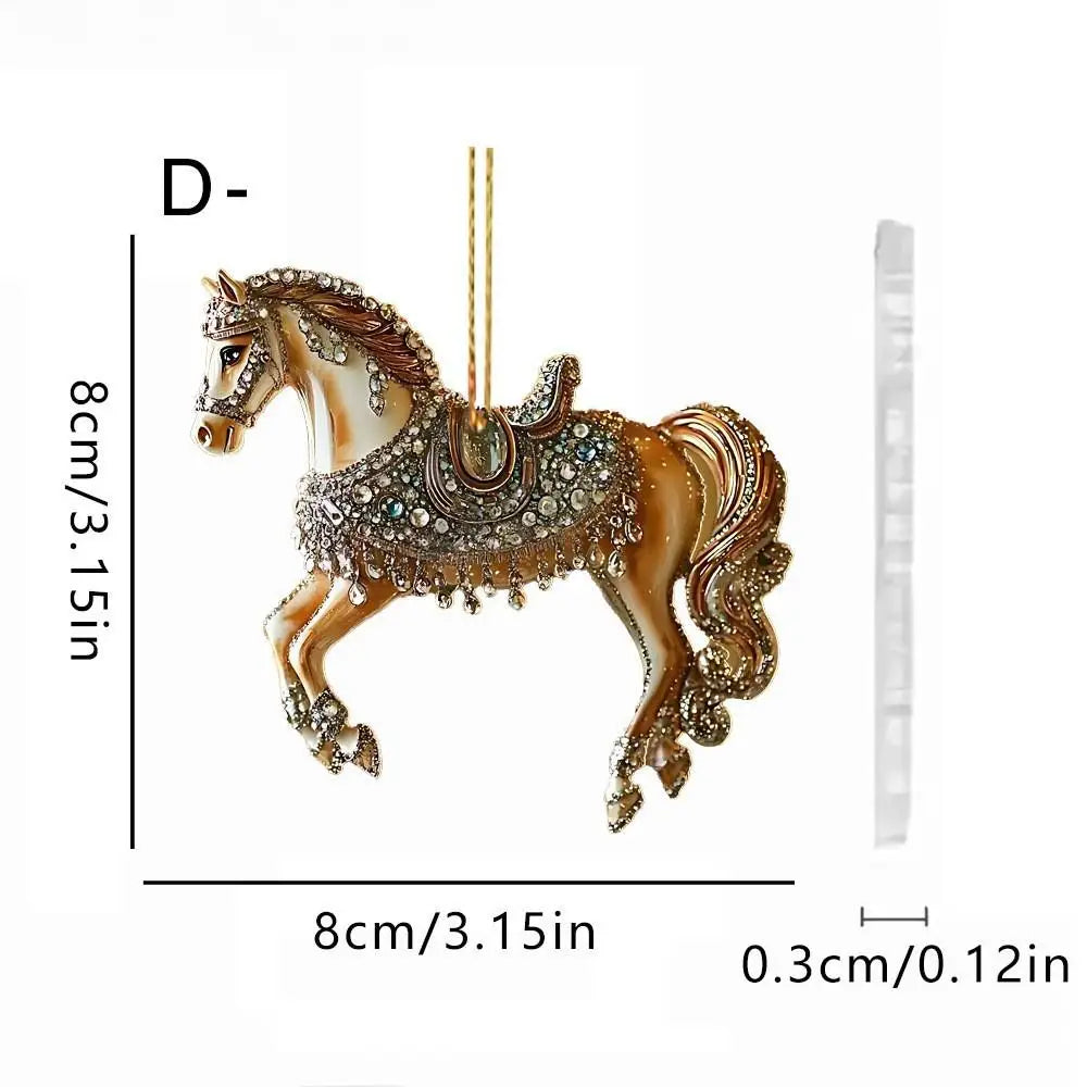 2D Acrylic Cat Christmas Ornament | Funny Xmas Tree Pendant