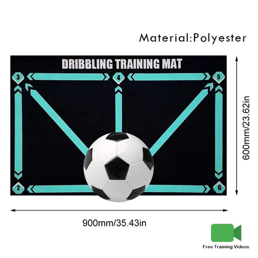60x90cm foldable carpet dribbling football training mat children's football indoor equipment durable and anti-slip Peaceful Pleasures Health and Wellness