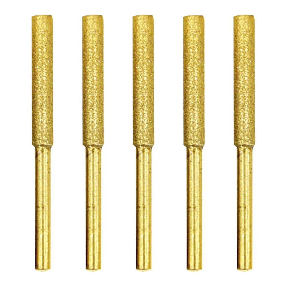 Diamond Chainsaw Sharpener Burr Set 4/4.8/5.5mm Peaceful Pleasures Health and Wellness 5pcs 4mm Gold france
