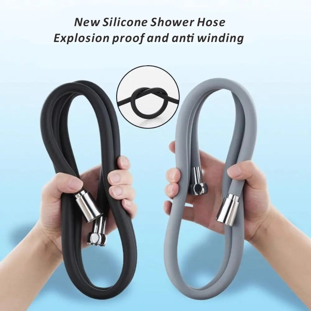 Silicone Flexible Shower Hose 1.5M/2M/3M | Extension Water Pipe