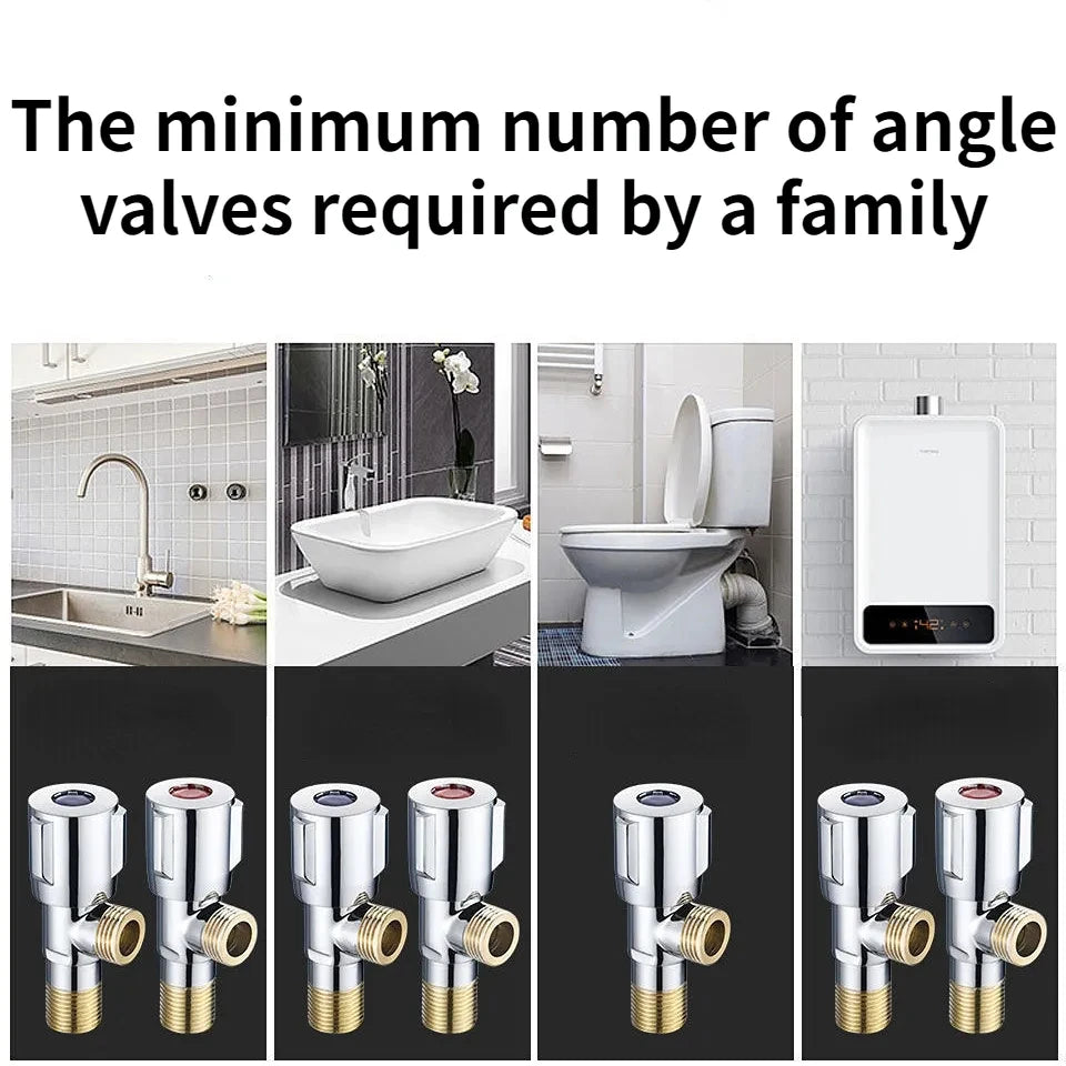 Stainless Steel Hot & Cold Angle Valve | Triangle Stop Valve
