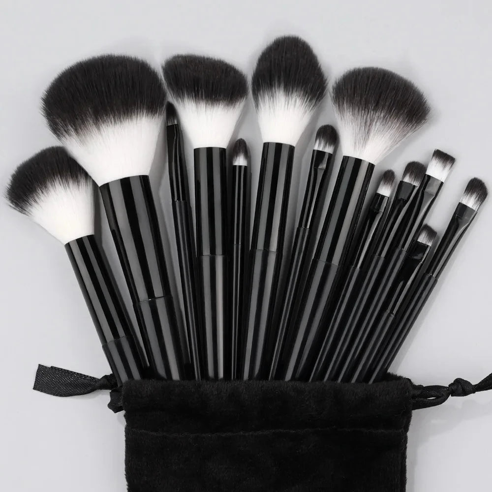 RUNTOIN 13-Piece Professional Makeup Brush Set – Travel Kit