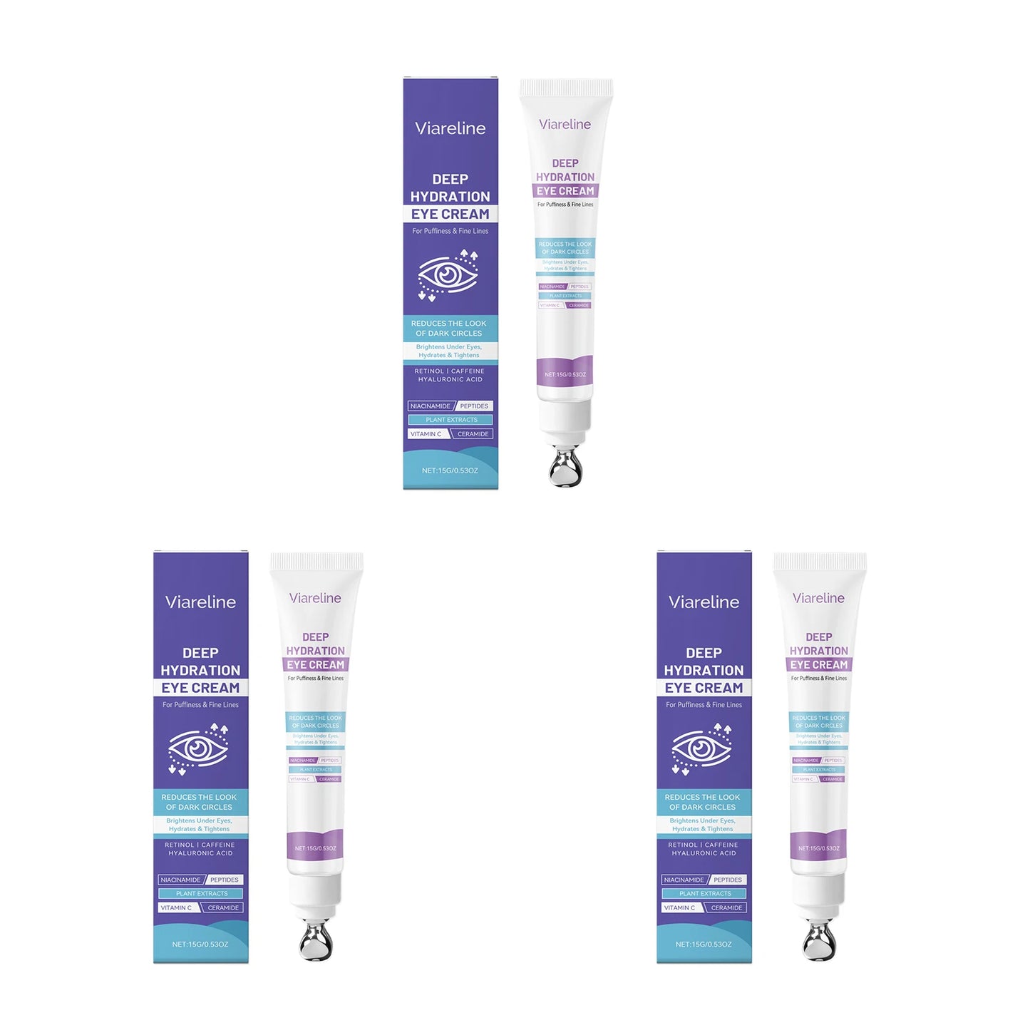 Hydrating Eye Cream Remove Eye Bags Dark Circles Lifting Tightening Brightening Fade Fine Lines Smoothing Repair Eye Skin Care Peaceful Pleasures Health and Wellness 45g boxed