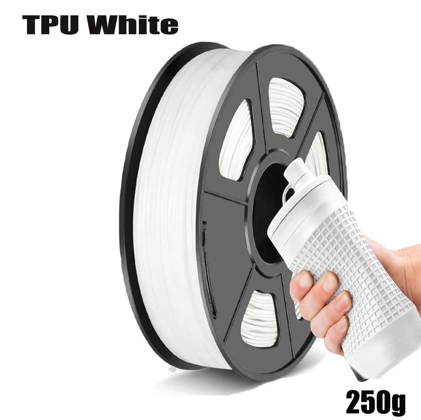 TPU Filament 1.75mm 95A Flexible 3D Printer – 250g/500g/1kg